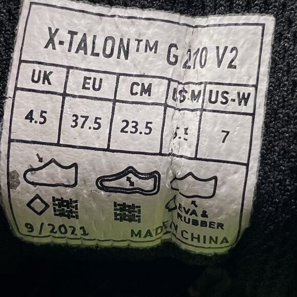 Inov-8 Hiking Shoes X Talon G Series 210 V2 Womens Size 7 Graphene Grip Meta - Picture 8 of 9